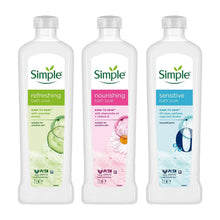 Load image into Gallery viewer, Simple Bath Soak 1L Multipack Nourishing Sensitive Refreshing 12