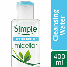 Load image into Gallery viewer, 3x or 6x 400ml Simple Water Boost Micellar Cleansing Water for Dehydrated Skin
