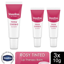 Load image into Gallery viewer, Vaseline LipTherapy Rosy Tinted LipBalm For Instant Softness &amp; Pink Hint, 10g 3x