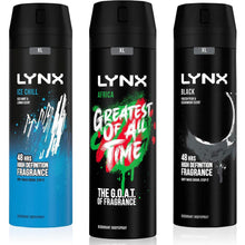 Load image into Gallery viewer, Lynx XL 48-Hour High Definition Fragrance Body Spray Deodorant, 3 Pack, 200ml