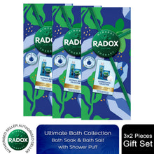 Load image into Gallery viewer, Radox Ultimate Bath Collection 2 Pieces Gift Set for Her with Shower Puff