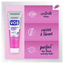 Load image into Gallery viewer, VO5 Frizz Free Air-Dry Hair Cream - Lightweight &amp; Non-Greasy Styling, 121g