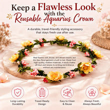 Load image into Gallery viewer, Flower Head Garland Crown Yellow Festival Wedding Summer Boho Hair Accessory Kit