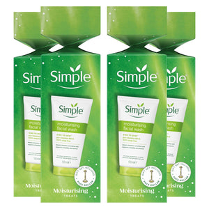 Simple Gift Set Moisturising Treats Skincare Face Wash 150ml Gentle Care Set