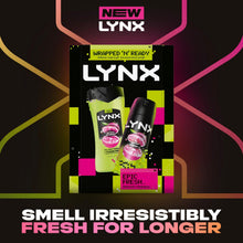 Load image into Gallery viewer, LYNX Epic Fresh Duo Gift Set 2 piece for Men, Choose Your Pack Size 1,2,3 or 4