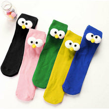 Load image into Gallery viewer, Flo Novelty Cotton Knee High Large Big Eyes Socks, UK Size 7-11