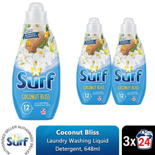 Load image into Gallery viewer, Surf Laundry Washing Liquid Detergent Coconut Bliss 1.94 Litre 72 Washes