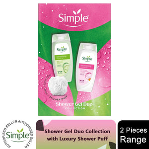 Simple Shower Gel Gift Set Nourishing & Refreshing Gentle Skincare for Body