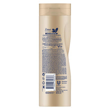 Load image into Gallery viewer, 4pk of 400ml Dove Visible Glow Self-Tan Lotion, Fair to Medium or Medium to Dark