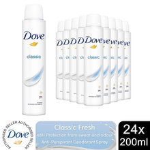 Load image into Gallery viewer, Dove Classic Fresh Anti-Perspirant Deo Spray for 48Hrs Protection 200ml, 24 Pack