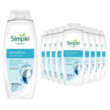 Load image into Gallery viewer, Simple Sensitive Shower Gel 675ml 12-Pack Multipack