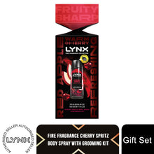 Load image into Gallery viewer, Lynx Fine Fragrance Cherry Spritz Essentials With Grooming Kit Gift Set For Men