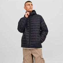 Load image into Gallery viewer, Jack &amp; Jones Jwhwayne Hood Puffer Jacket Mens XL Black Insulated Outerwear