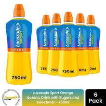 Load image into Gallery viewer, Lucozade Sport Orange Isotonic Drink with Sugars and Sweetener 750ml, 6 Pack