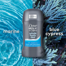 Load image into Gallery viewer, Dove Men+Care Whole Body Deodorant Stick Marine &amp; Blue Cypress 50ml, 6 Pack