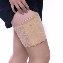 Load image into Gallery viewer, Unisex Elastic Anti-Chafing Thigh Band or Women's Lace Thigh Band with Pocket