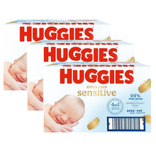 Load image into Gallery viewer, Huggies Pure Extra Care Sensitive Fragrance-Free Baby Wipes with 99% Pure Water