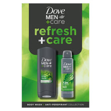 Load image into Gallery viewer, Dove Men+Care Refresh+Care Gift Set with Extra Fresh Bodywash &amp; Antiperspirant
