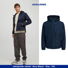 Load image into Gallery viewer, Jack &amp; Jones Men's Long Sleeves Sprinter Outdoor Jacket Navy Blazer, Size XXL