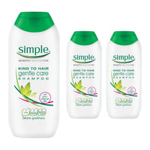 Load image into Gallery viewer, Simple Kind to Hair Gentle Care Shampoo or Conditioner 200ml/400ml - 3 Pack