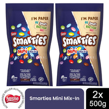 Load image into Gallery viewer, Smarties Mini Pieces (Mix-In) Milk Chocolate Sweets Pouch 500g