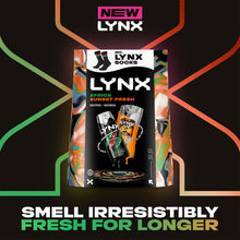 Load image into Gallery viewer, Lynx Africa Spray &amp; Sunset Wash Gift Set with Socks, 48H Fresh Scent Care