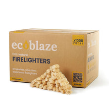 Load image into Gallery viewer, Ecoblaze Natural Firelighters (Box of 1000) Wood Wool for Pizza Oven &amp; Fire Pits