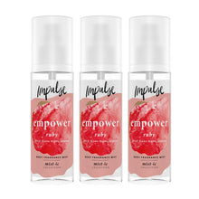 Load image into Gallery viewer, Impulse Empower Body Fragrance Mist Spicy Ginger, Ylang-Ylang &amp; Jasmine, 3x150ml