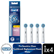 Load image into Gallery viewer, Oral-B Pro Sensitive Clean X-Filaments Toothbrush Replacement Heads, Pack of 4