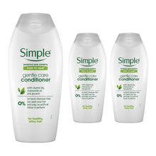 Load image into Gallery viewer, Simple Kind to Hair Gentle Care Conditioner with Vitamin B5 400ml, 3 or 6 Pack
