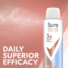 Load image into Gallery viewer, Sure Anti-Perspirant 96H Maximum Protection Deodorant Clean Scent 150ml, 12 Pack