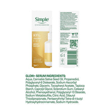 Load image into Gallery viewer, Simple Glow+ Serum 10% Vitamins C+E+F Booster Brightening Skin