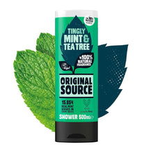 Load image into Gallery viewer, Original Source Vegan Shower Gel with 100% natural Fragrance 500ml, 6 Pack