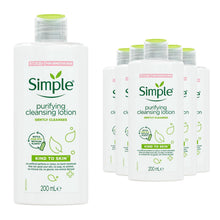Load image into Gallery viewer, Simple Kind To Skin Purifying Cleansing Lotion for Sensitive Skin 200ml,3 or 6Pk