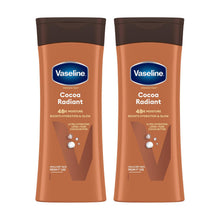 Load image into Gallery viewer, Vaseline Body Lotion Intensive Care Cocoa Radiant Deep Moisturizer 400ml, 2 Pack