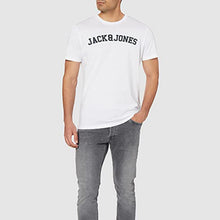 Load image into Gallery viewer, Jack &amp; Jones Jorcholl Tshirt Crew Neck - White - Size S