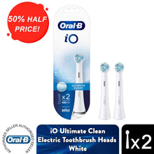 Load image into Gallery viewer, Oral-B iO Ultimate Clean Toothbrush Refill Replacement Heads White, Pack of 2