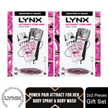 Load image into Gallery viewer, Lynx Attract for Her Duo Gift Set Women&#39;s Fragrance Spray &amp; Shower Gel
