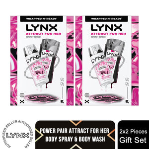 Lynx Attract for Her Duo Gift Set Women's Fragrance Spray & Shower Gel