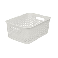 Load image into Gallery viewer, SmartStore Essence Large 11.4L Storage Basket, 3 Pack Organiser Bins, Off White