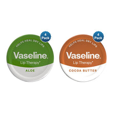 Load image into Gallery viewer, Vaseline Lip Therapy Aloe Vera Cocoa Butter Petroleum Jelly 8x20g Bundle