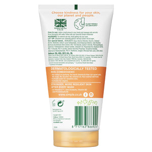 2 Pack of 150ml, Simple Protect & Glow Express Glow Clay Polish Face Wash