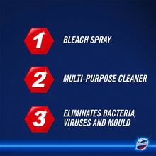 Load image into Gallery viewer, Domestos Multi-Purpose Bleach Surface Cleaner Disinfectant Spray 700ml, 3pk