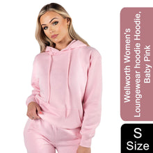 Load image into Gallery viewer, Wellworth Womens Baby Pink Hoodie Size S Soft Cozy Loungewear Pullover