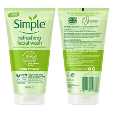 Load image into Gallery viewer, Simple Face Wash Range-Moisturising, Refreshing, Clear Pore Scrub or Glow, 150ml