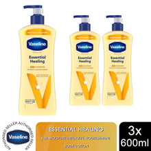 Load image into Gallery viewer, Vaseline Intensive Care Essential Healing Body Lotion, 3x600ml for Dry Skin Care