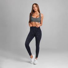 Load image into Gallery viewer, Women's Workout Leggings Highwaist with Side Pockets &amp; Camo Print, Grey-Size 4