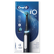 Load image into Gallery viewer, Oral-B iO4 Electric Rechargeable Toothbrush with 4 Modes &amp; UK 2 Pin Plug, Black
