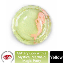 Load image into Gallery viewer, Tobar Glittery Goo with a Mystical Mermaid Magic Putty, Yellow