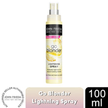 Load image into Gallery viewer, John Frieda Go Blonder Haircare Range of Shampoo, Conditioner &amp; Lightening Spray
